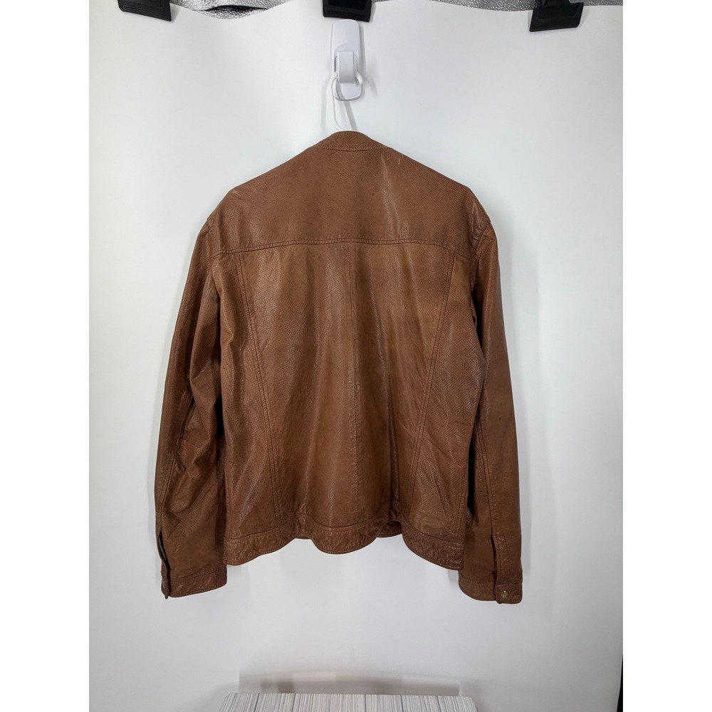 Scotch and Soda Goat Leather Jacket, Amsterdam Couture Exclusive Men's Size L - Picture 4 of 16